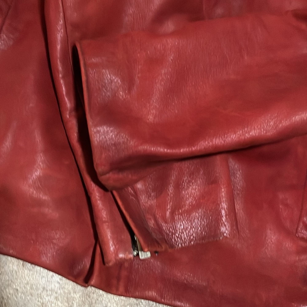 Vintage Bomb Boogie Fight Club Leather Jacket Size Large - Picture 8 of 16